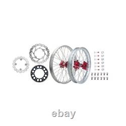 Tusk Impact Complete Front/Rear Wheel Package 1.60 x 21 / 2.15 x 19 Silver