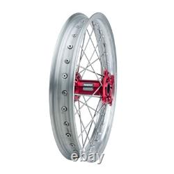 Tusk Impact Complete Front/Rear Wheel Package 1.60 x 21 / 2.15 x 19 Silver