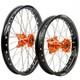 Tusk Impact Complete Front and Rear Wheel 1.40 x 17 / 1.60 x 14 Black Rim/Silver