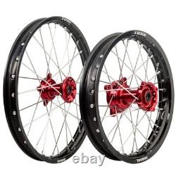 Tusk Impact Complete Front and Rear Wheel 1.60 x 21 / 2.15 x 18 Black Rim/Silver