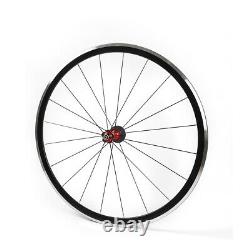 Ultra-light 700C Road Bicycle Bike Wheel Front Rear Wheelset Brake C/V 711Speed