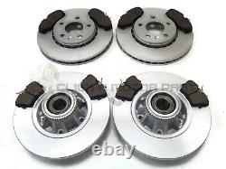 Vauxhall Vivaro Front And Rear Brake Discs Pads Abs Ring Fitted Wheel Bearings
