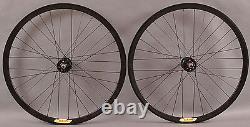 Velocity Deep V ALL BLACK Fixed Gear Track Bike Singlespeed Wheelset Wheels