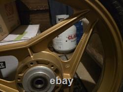 Vintage Ducati OSCAM 3-Spoke Gold Cast Aluminum Wheels 18 Front & Rear Set