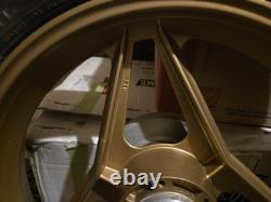 Vintage Ducati OSCAM 3-Spoke Gold Cast Aluminum Wheels 18 Front & Rear Set