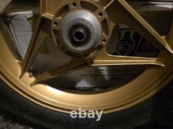 Vintage Ducati OSCAM 3-Spoke Gold Cast Aluminum Wheels 18 Front & Rear Set