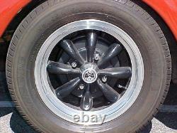 WBC-2 Wolfsburg Alloy wheel center caps Empi 4 Lug Bug Ghia Type 3 Beetle T1 T3