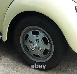 WBC-2 Wolfsburg Alloy wheel center caps Empi 4 Lug Bug Ghia Type 3 Beetle T1 T3