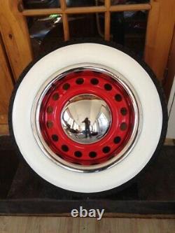 West Coast Hot Rod Rat Rod For 15 Wheel 75mm Wide Big White Wall Tire Trim 4pcs