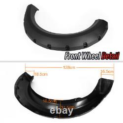 Wheel Fender Flares Fit For 2009-2014 Ford F150 Offroad Pocket Rivet Style Black