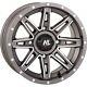 Wheel HL22 Front/Rear Gun Metal Gray withMachined 14x7 4/156 14HL22-1856