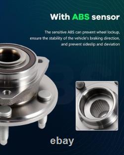 Wheel Hub Bearing Assembly Set Fits 2010-2014 CTS Front/Rear 5 Lugs 513282