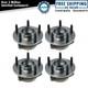 Wheel Hub Bearings Assembly Set Front & Rear Fits Cadillac