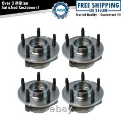Wheel Hub Bearings Assembly Set Front & Rear Fits Cadillac