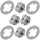 Wheel Hubs And Disc Rotors For Honda Pioneer 1000 SXS1000M3 2017-21 Front/Rear