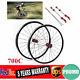 Wheels Road Bicycle Front & Rear Bike Wheelset Set 7-11 speed C/V Brake 700C USA