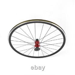 Wheels Road Bicycle Front & Rear Bike Wheelset Set 7-11 speed C/V Brake 700C USA