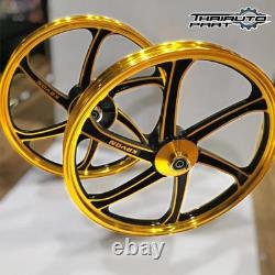 Wheels Set Gold Hub Front Rear 17 Rim For Honda Anf 125i Innova Jc37 03-12