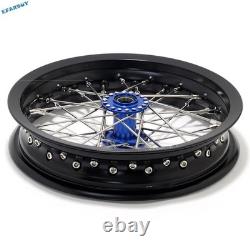 X160/260 Supermoto 2.15x12 Spoked Front Rear Wheels Set For Sur Ron Light Bee X