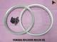 YAMAHA RD125DX FRONT+ REAR ALUMINIUM SILVER WHEEL RIM SET nan4429