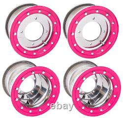 YFZ 450 450R Front Rear Wheels Beadlock 10x5 and 10x8 Alba Racing PK 32