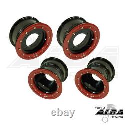 YFZ 450 450R Front Rear Wheels Beadlock 10x5 and 9x8 Alba Racing BR 41