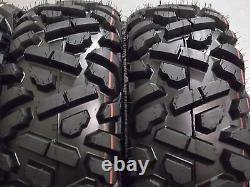 Yamaha Grizzly 660 25 Quadking Atv Tire & Cobra M/b Wheel Kit Irs1ca Bigghorn
