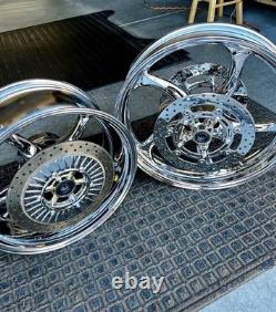 Yamaha Raider Chrome Rim Service Polished Rotors Performance EDGE Wheel XV 1900
