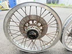 Yamaha Xs650 Front and Rear Wheels Set