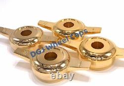 Zenith Cut Gold Knock-Off Spinners for Lowrider Wire Wheels